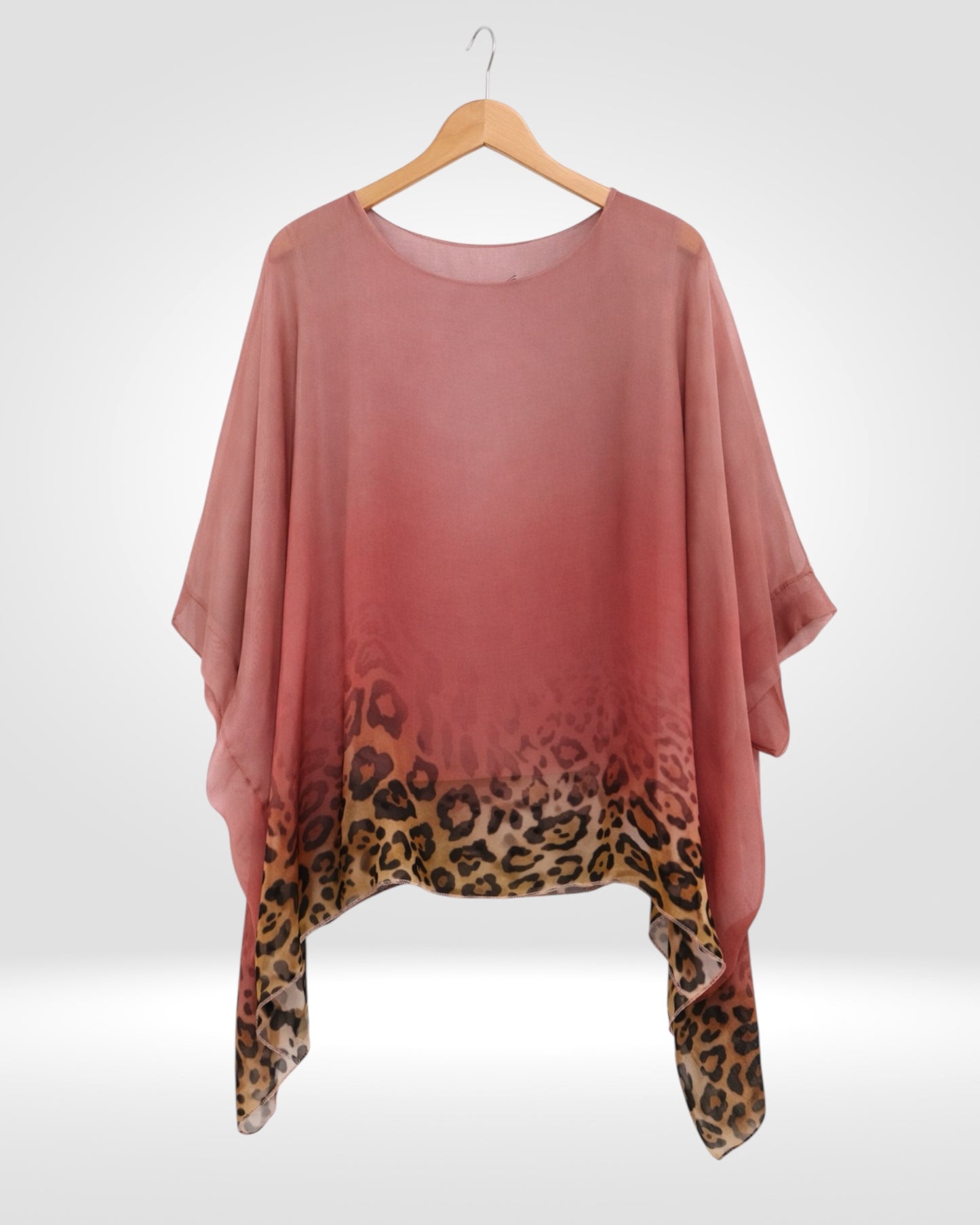 Silk Ombré Animal Top