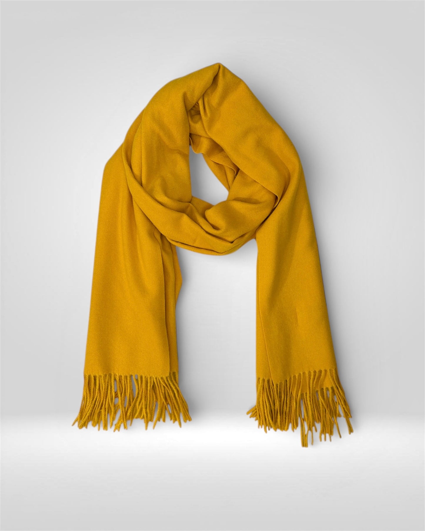 Golden Mustard Cashmere Blend Scarf