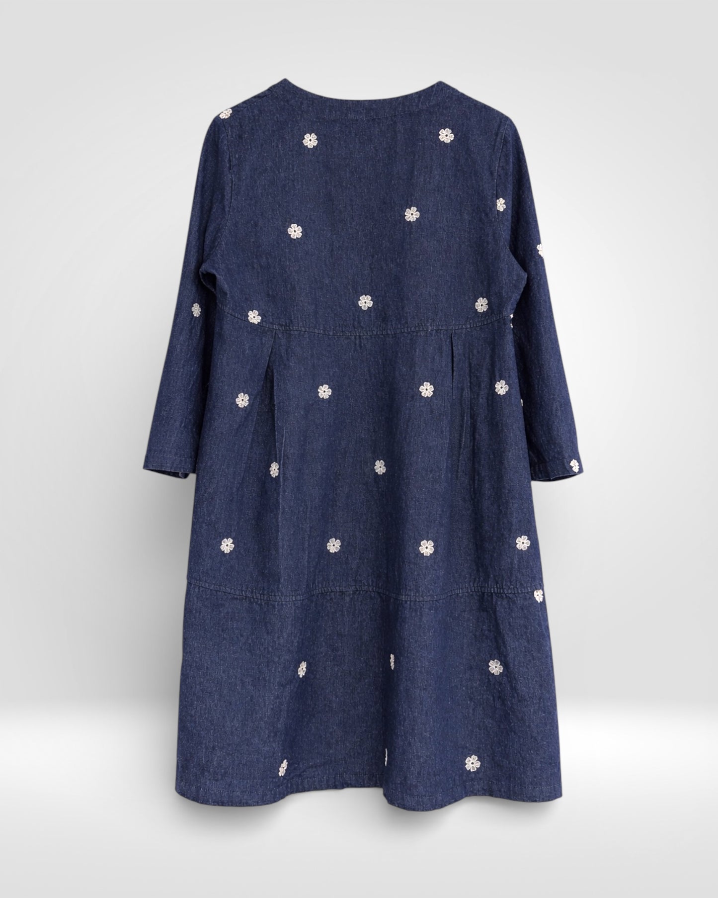 Indigo Daisy Relaxed Dress (Bella Blue)