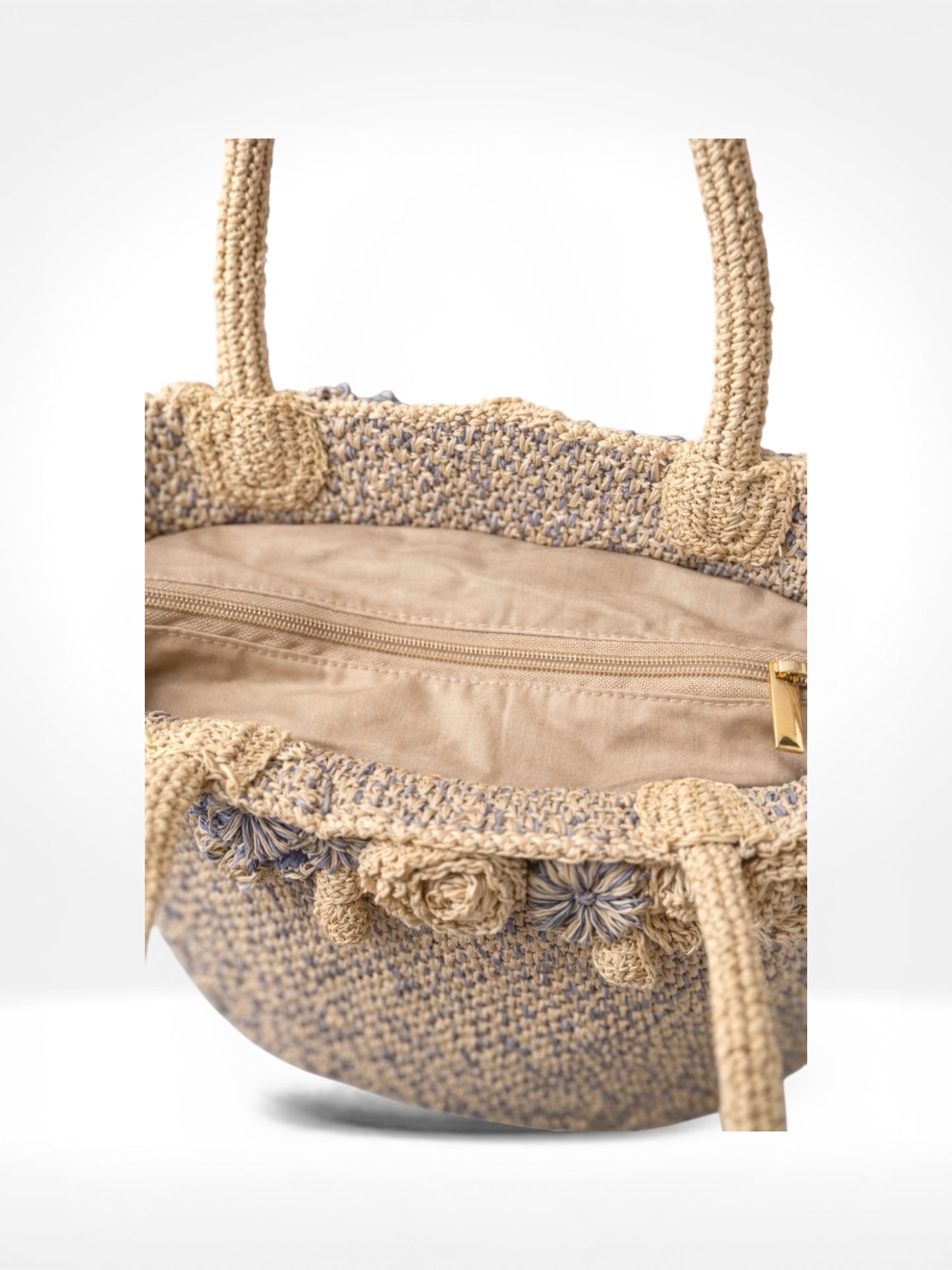 Rosette Woven Tote