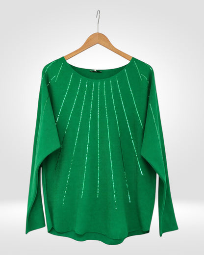 Radiant Sequin Knit Sweater