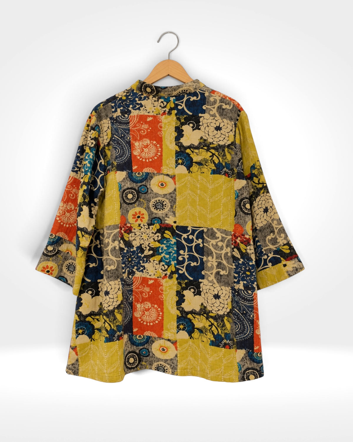 Marrakesh Mosaic Button Shirt (Bella Blue)
