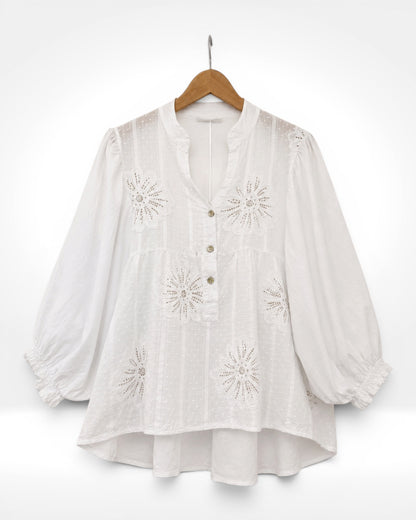 The Eva Embroidered Blouse