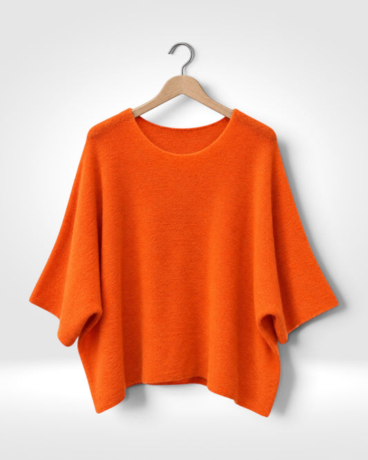Relaxed Batwing Knit Top