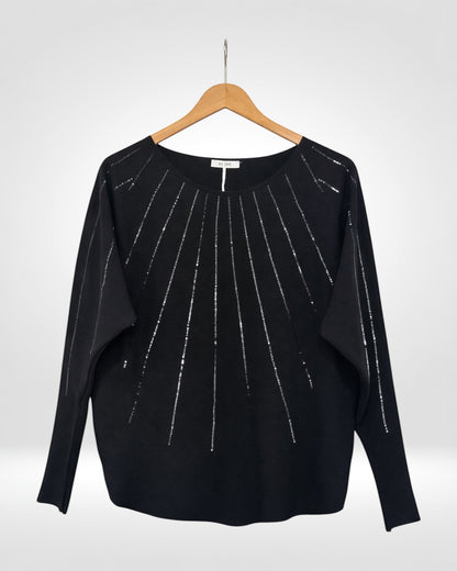 Radiant Sequin Knit Sweater