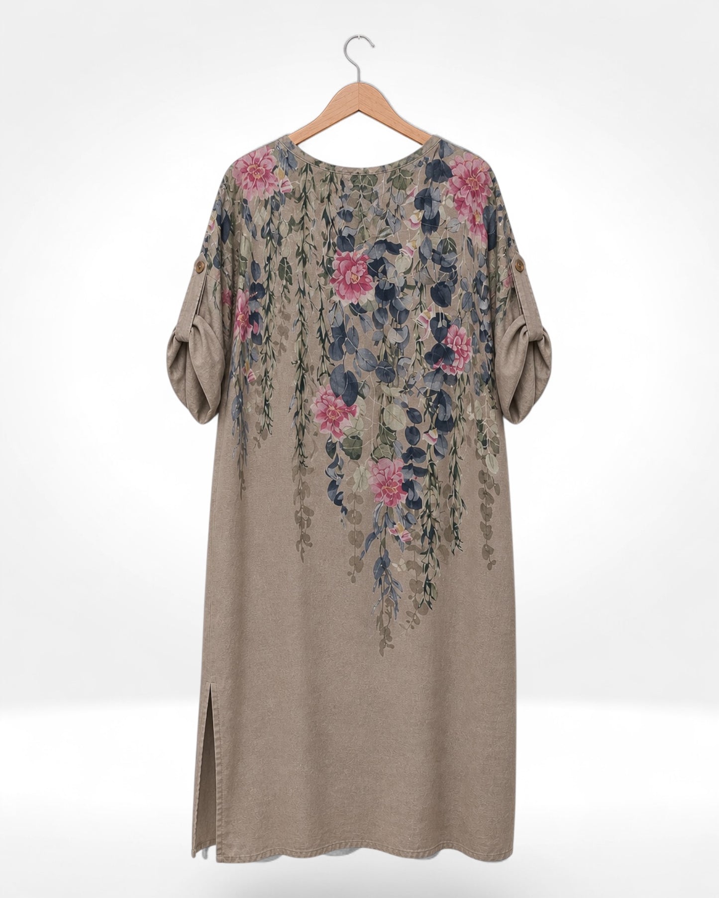 Cascading Bloom Tunic Dress