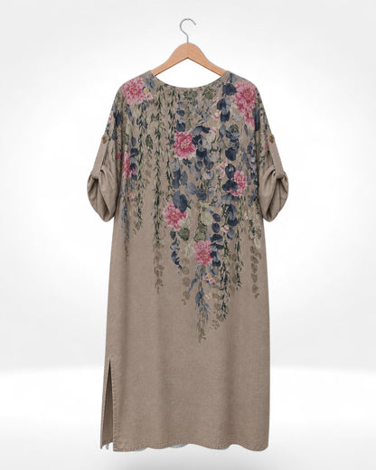 Cascading Bloom Tunic Dress