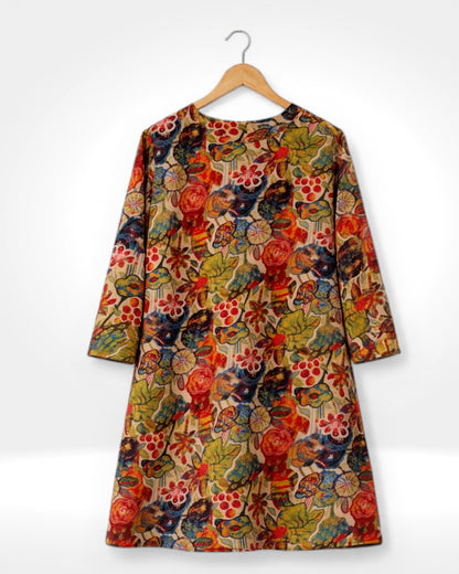 Multicolour Printed Tunic Dress (Bella Blue)