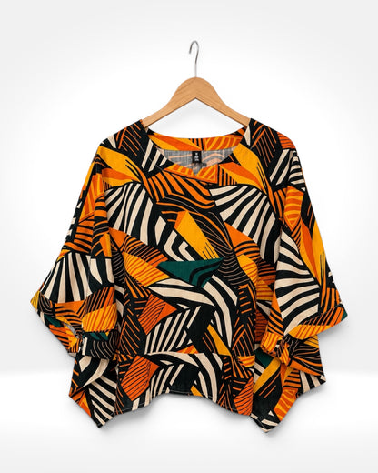 Sunset Jungle Short Top (Bella Blue)