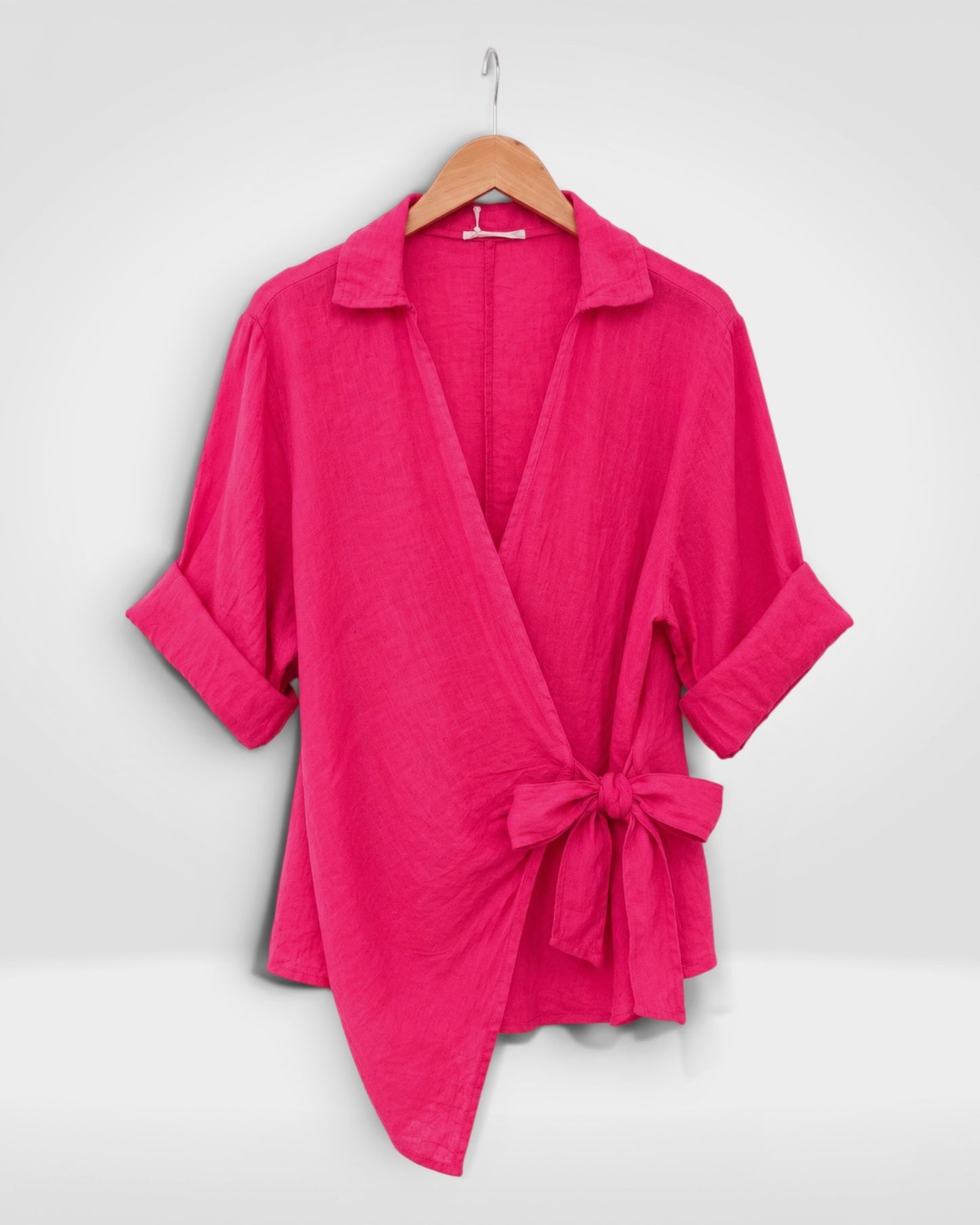 Linen Wrap Top