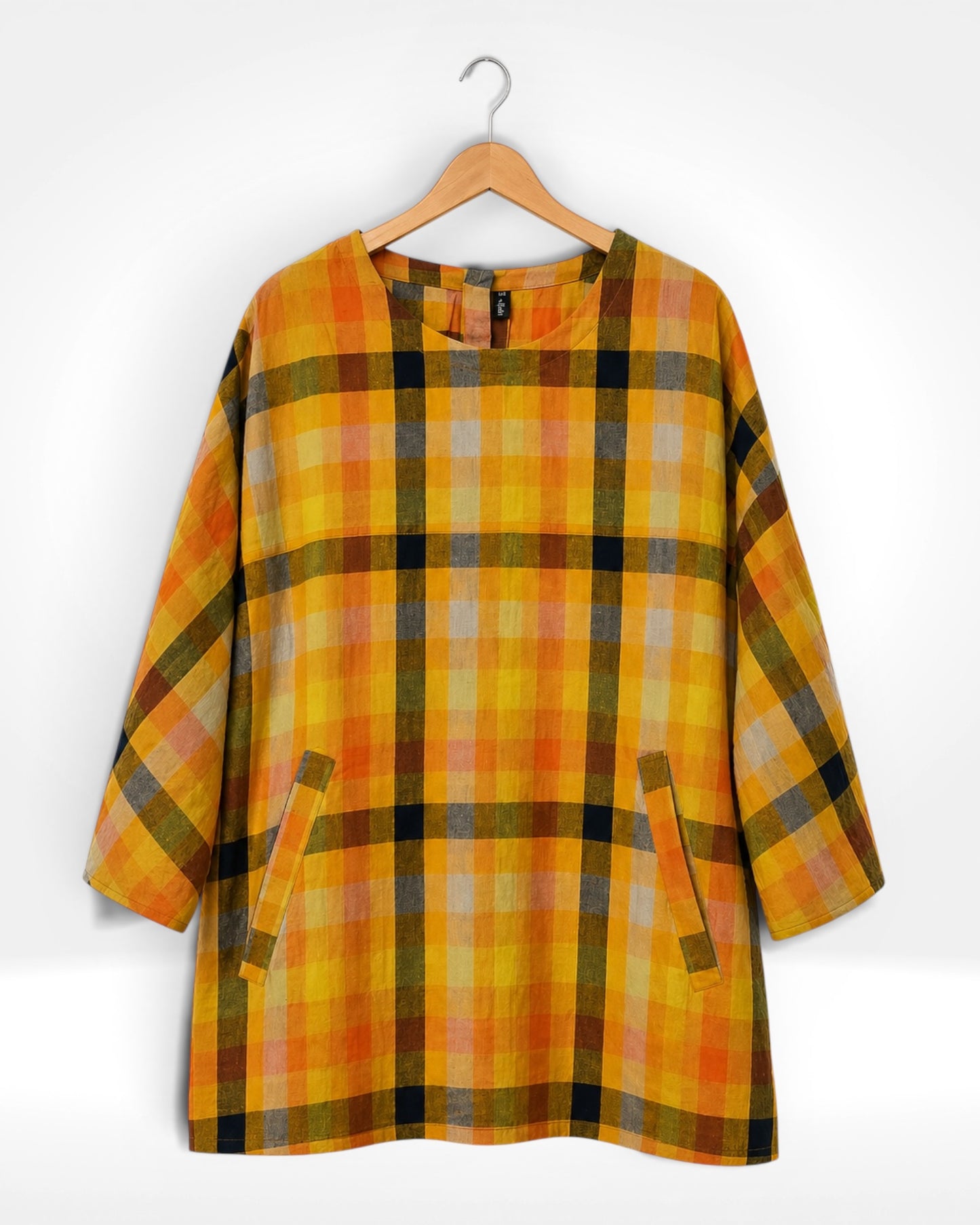 Golden Harvest Check Tunic (Bella Blue)