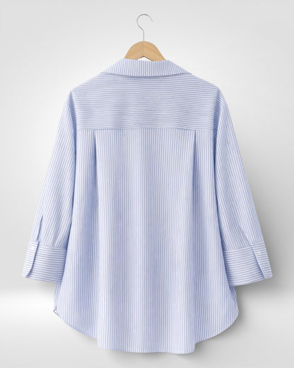 Harbor Stripe Cotton Shirt