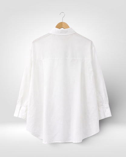 Essential Flow Cotton Button-Down