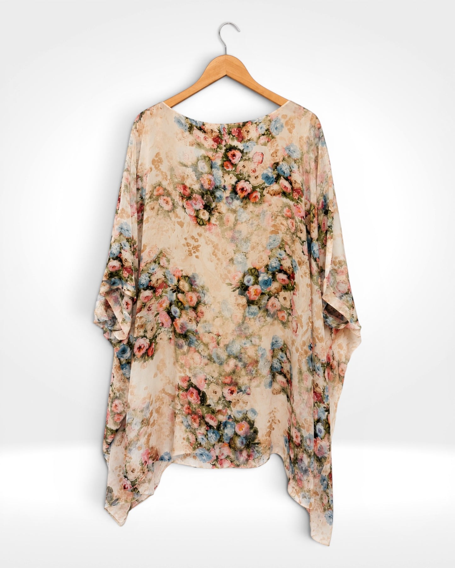 Silk Garden Batwing Long Top