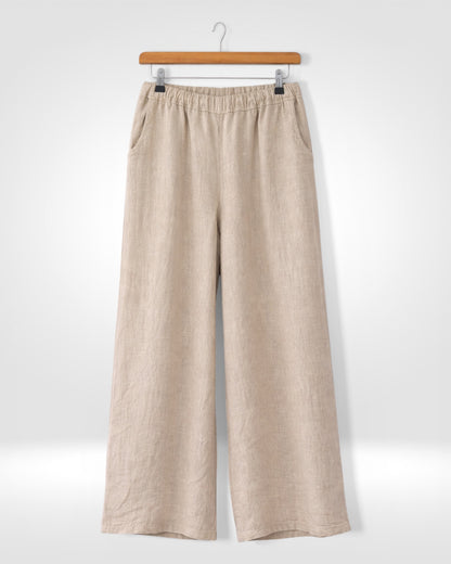 Linen Wide Leg Trousers