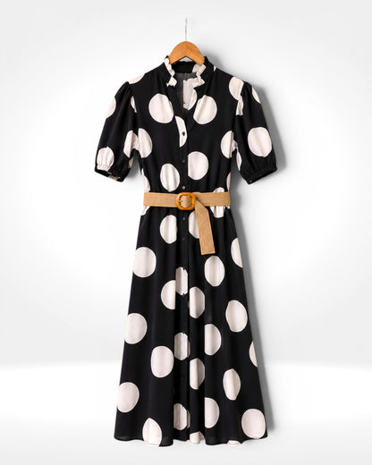 Polka Dot Midi Dress