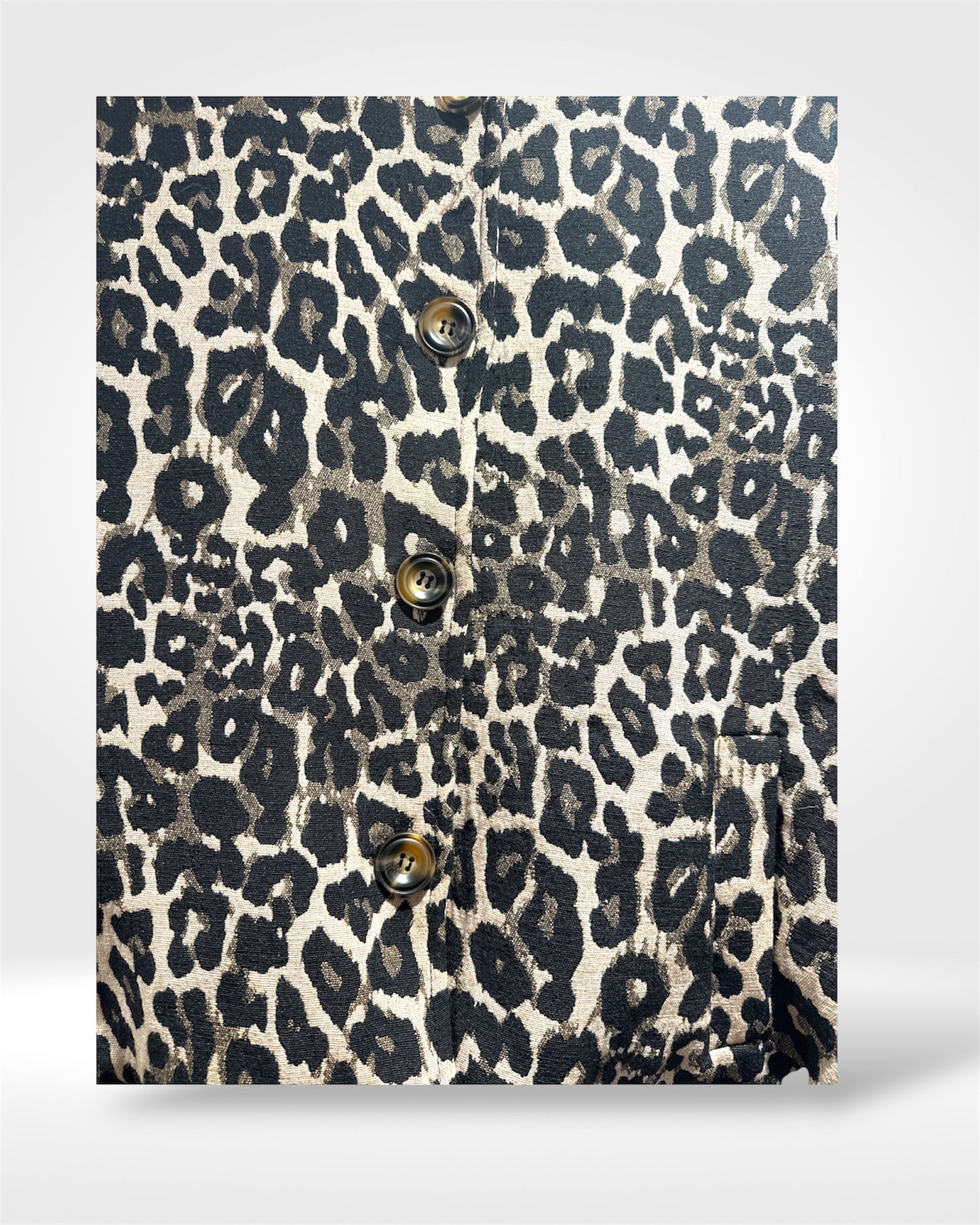 Wild Luxe Leopard Button-Up Jacket