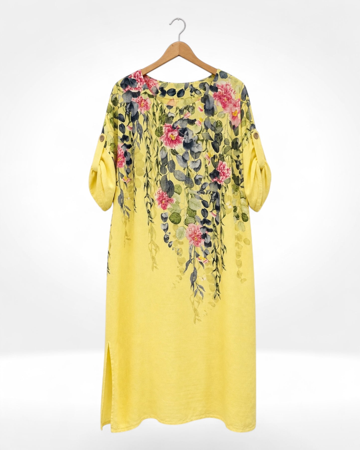 Cascading Bloom Tunic Dress