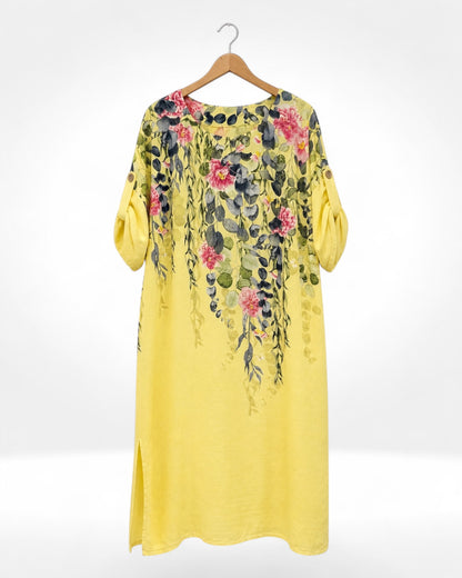 Cascading Bloom Tunic Dress