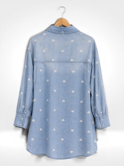 Chemisier imprimé chambray Sweetheart