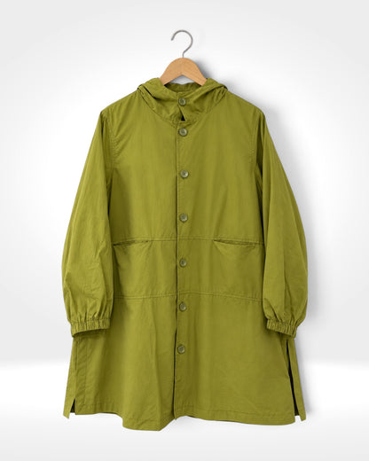 Olive Hooded Cotton Coat (Bella Blue)