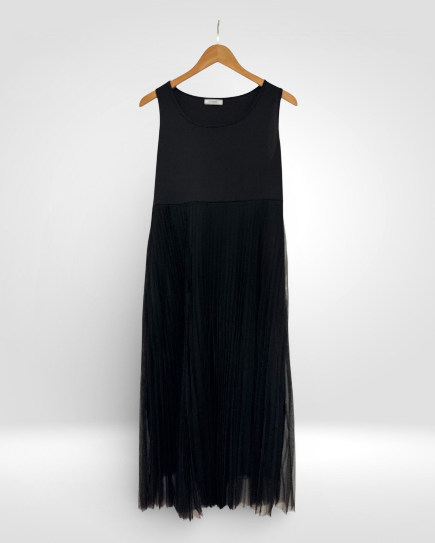 Layered Knit & Tulle Two-Piece Set