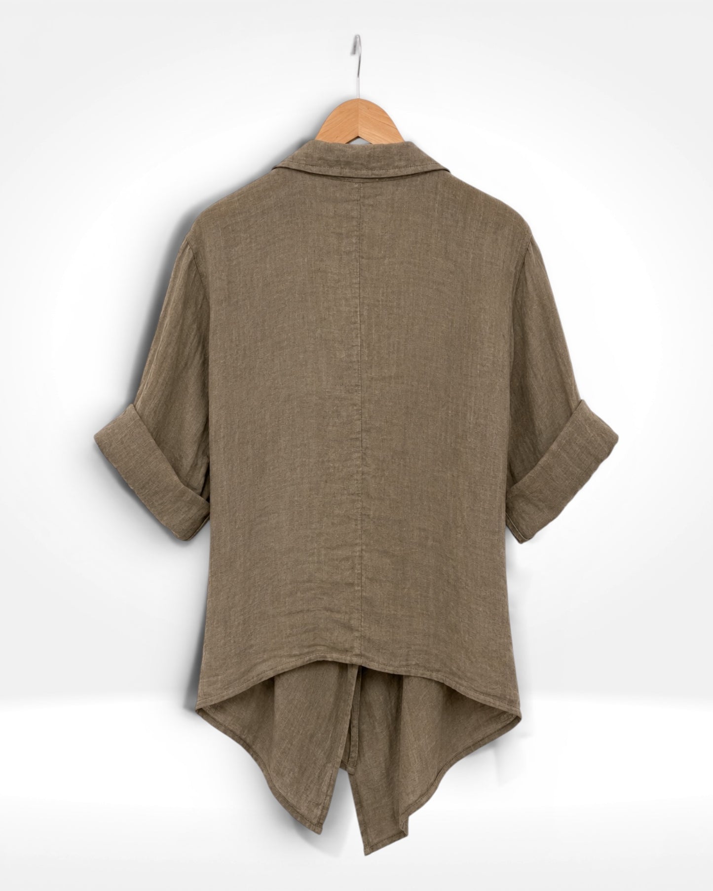 Linen Wrap Top