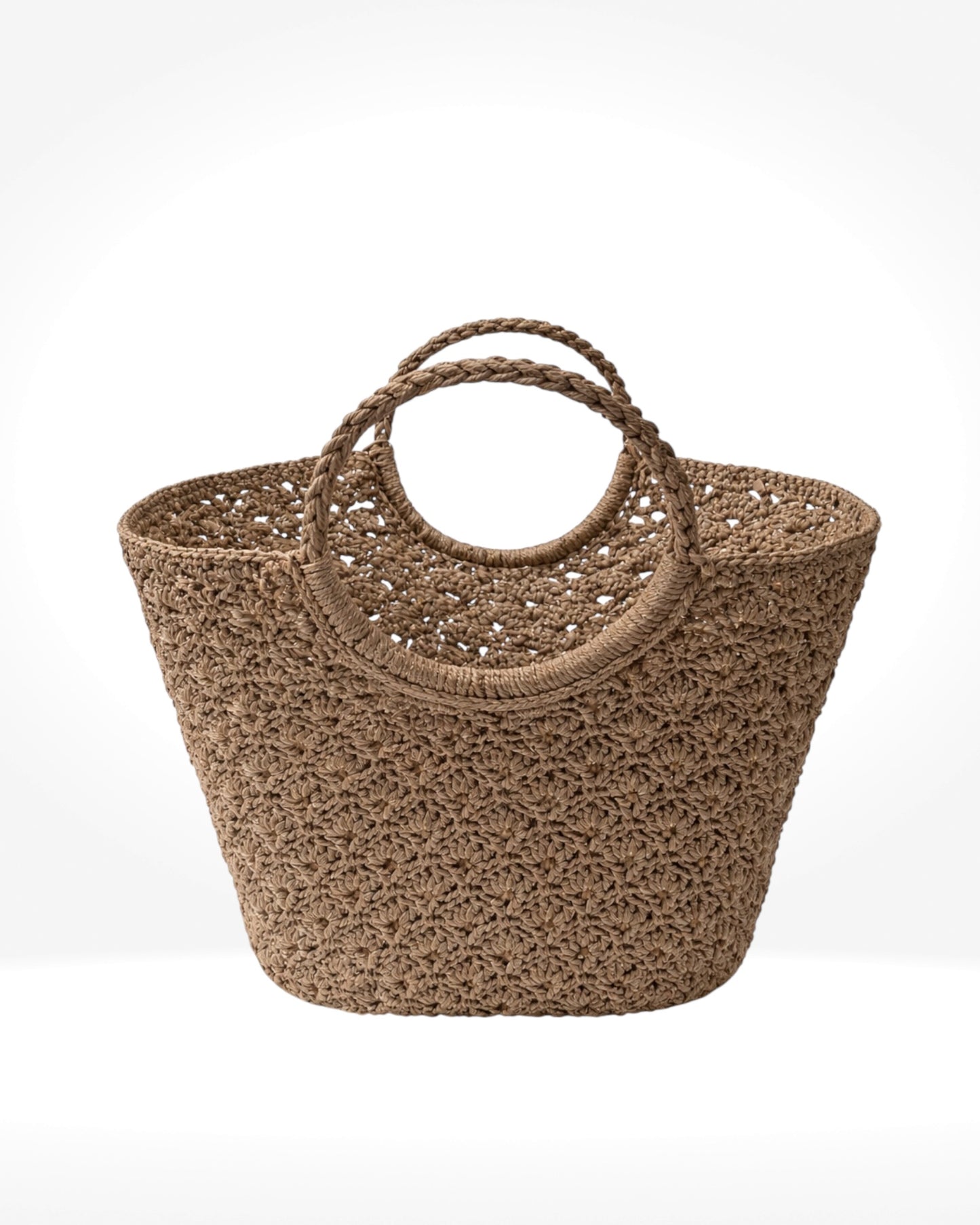 Natural Woven Basket Bag