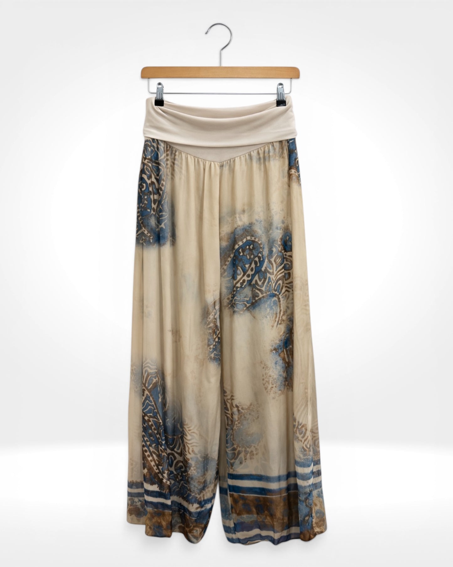 Paisley Silk Trousers
