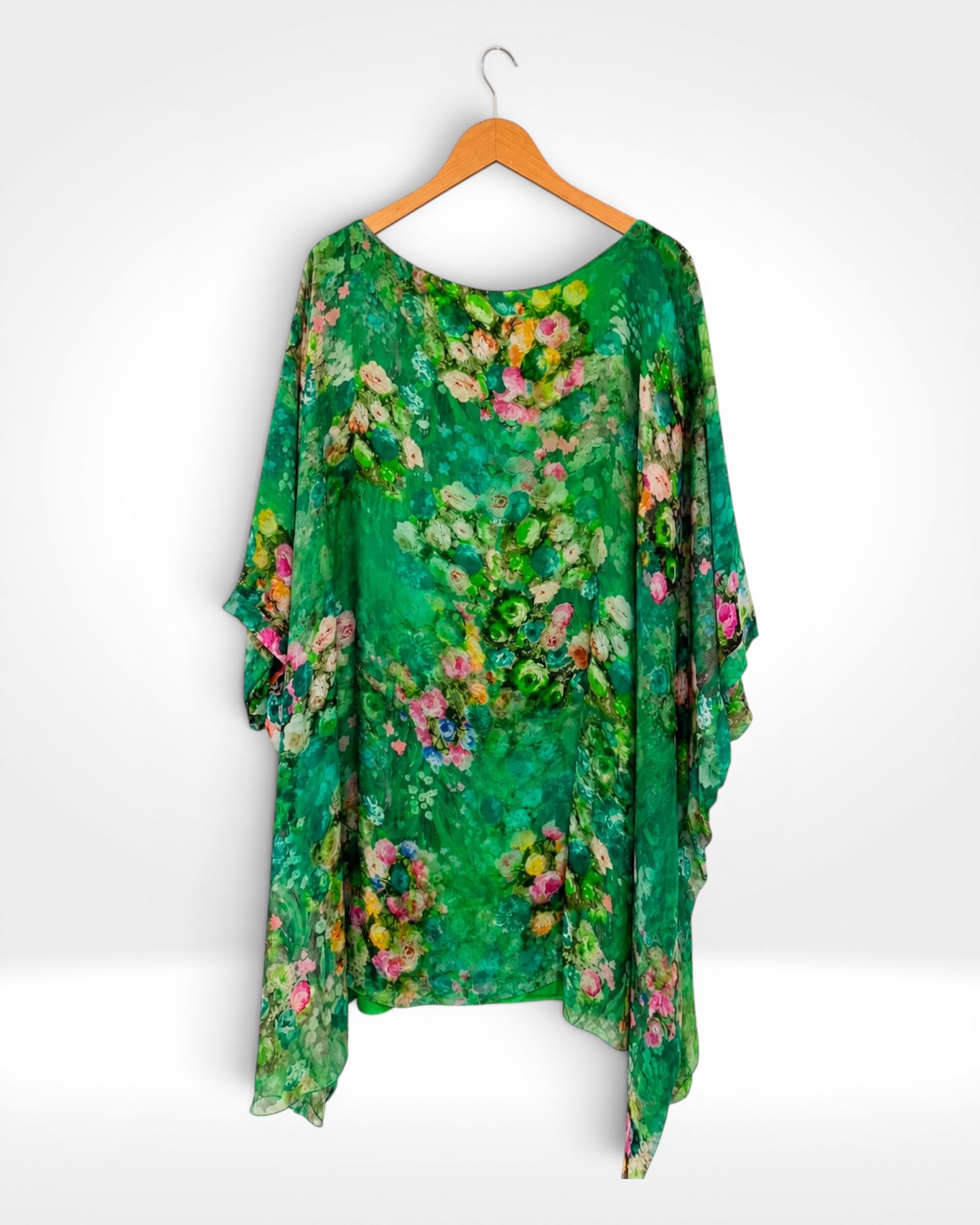 Silk Garden Batwing Long Top