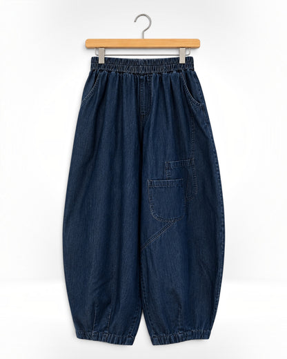 The Brooklyn Barrel Jeans (Bella Blue)