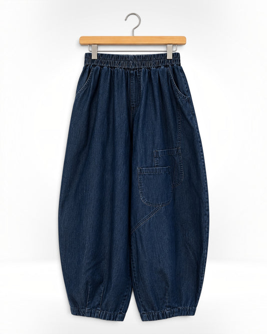 The Brooklyn Barrel Jeans (Bella Blue)