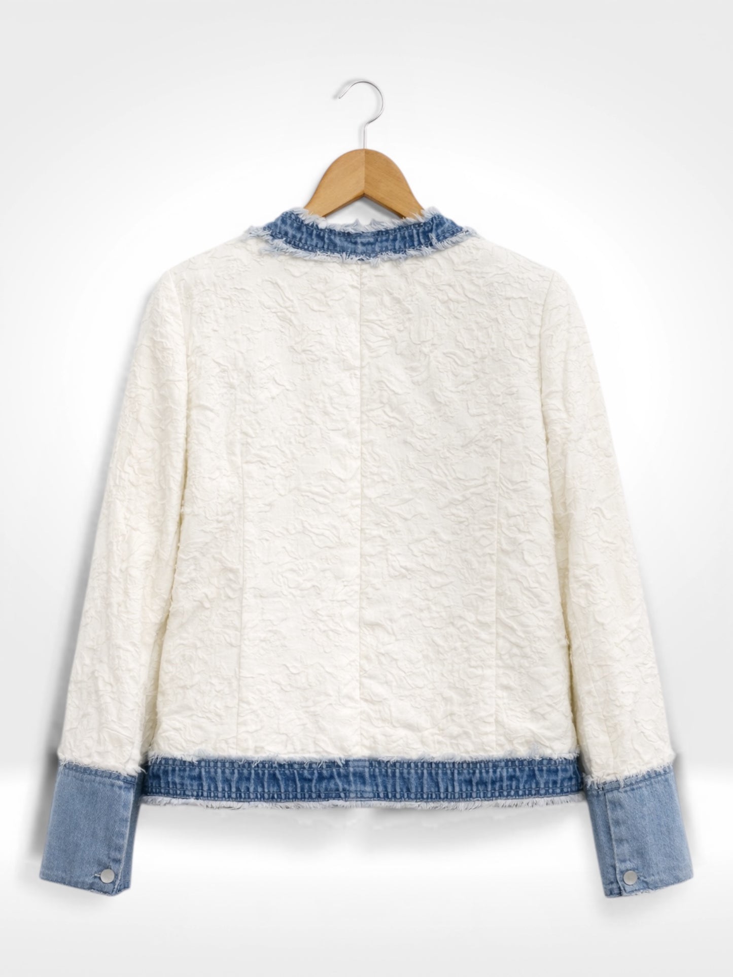 Veste à la coupe Marais en chambray texturé