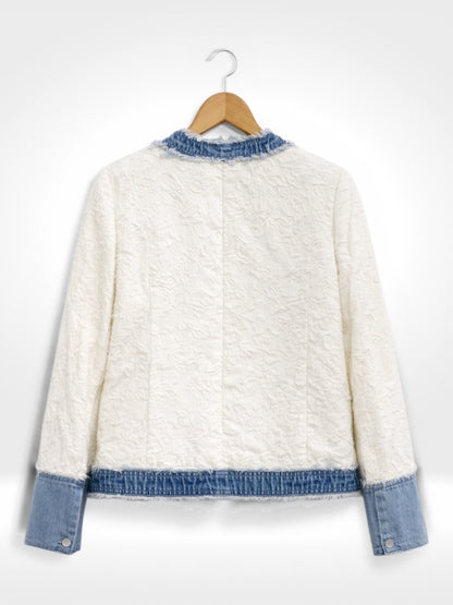 Veste à la coupe Marais en chambray texturé