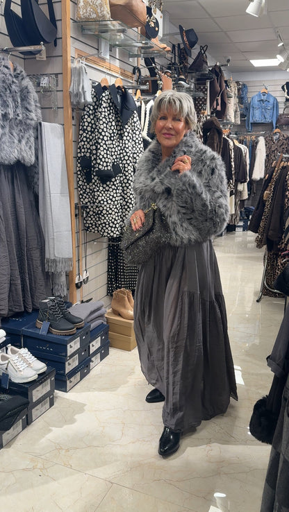 Luxe Faux Fur Cropped Jacket