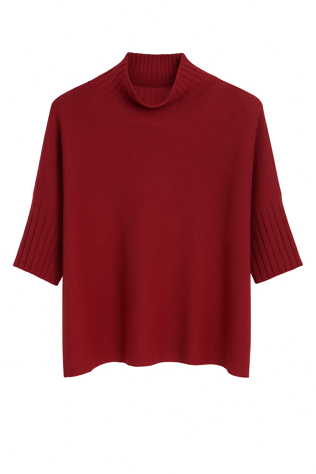 Burgundy knit top
