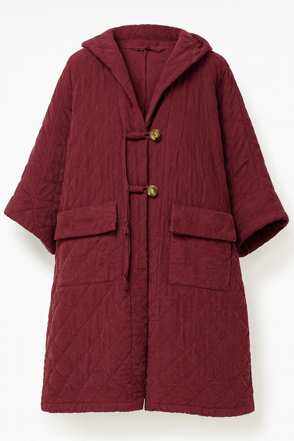 Quilted Needle Cord Coat