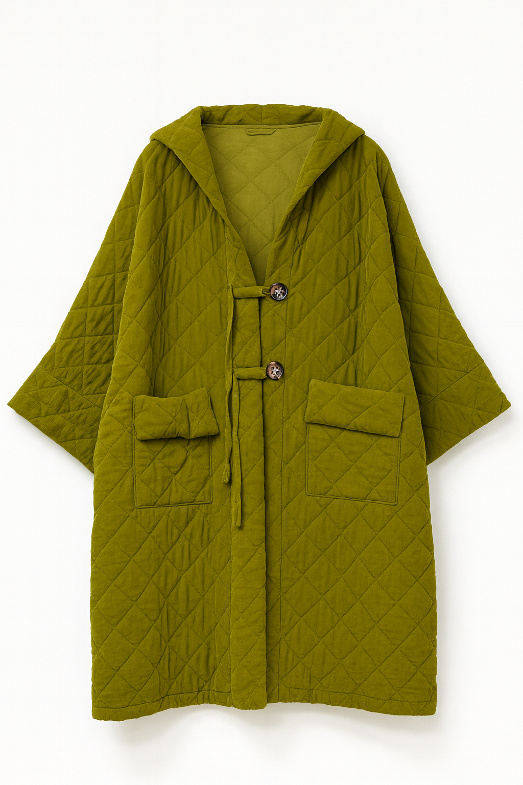Quilted Needle Cord Coat