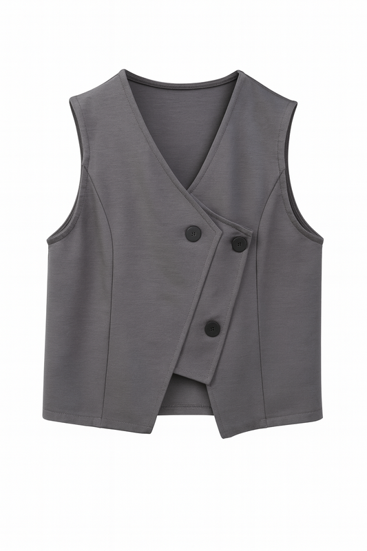 Modern Edge Double-Button Vest