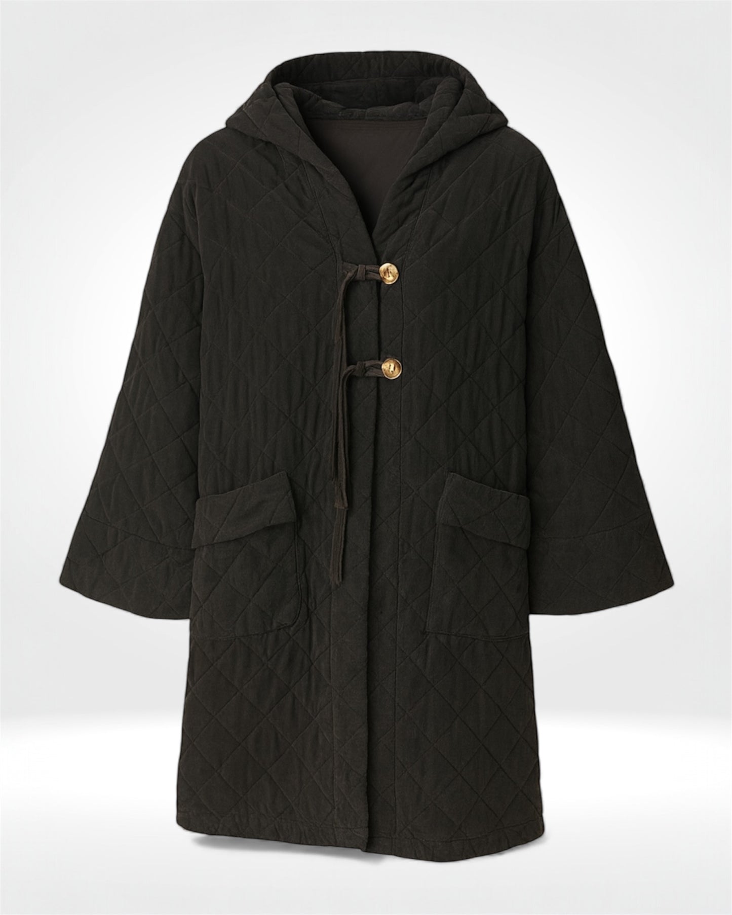 Quilted Needle Cord Coat