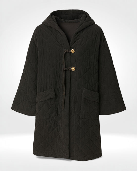 Quilted Needle Cord Coat