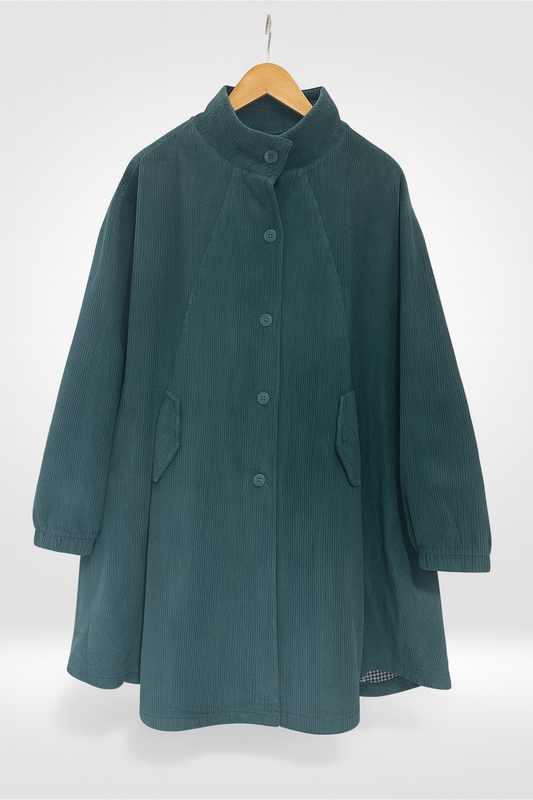 Cozy Ridge Corduroy Coat (Bella Blue)