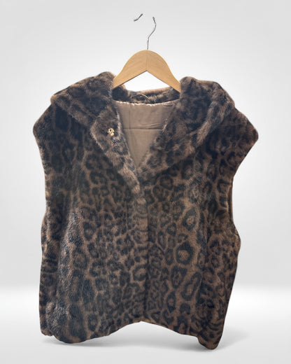 Wild Luxe Faux-Fur Hooded Vest
