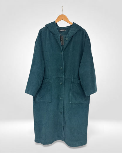 Corduroy Hooded Duster ( Bella Blue )