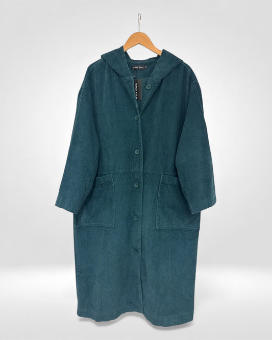 Corduroy Hooded Duster ( Bella Blue )