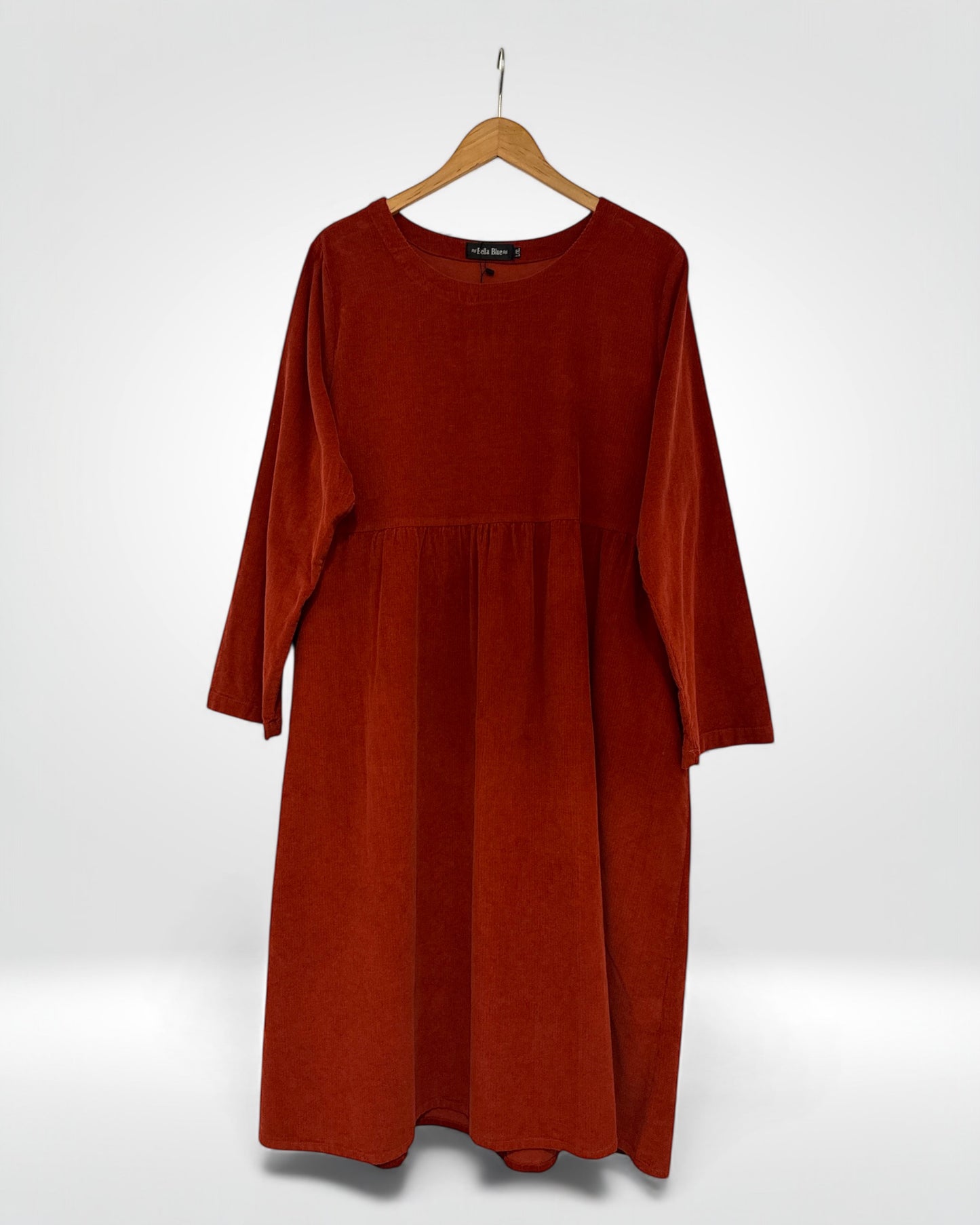 Harper Corduroy Everyday Dress (Bella Blue)