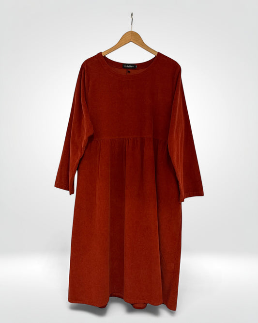 Harper Corduroy Everyday Dress (Bella Blue)