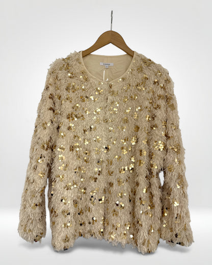 Luxe Sequin Feather Knit