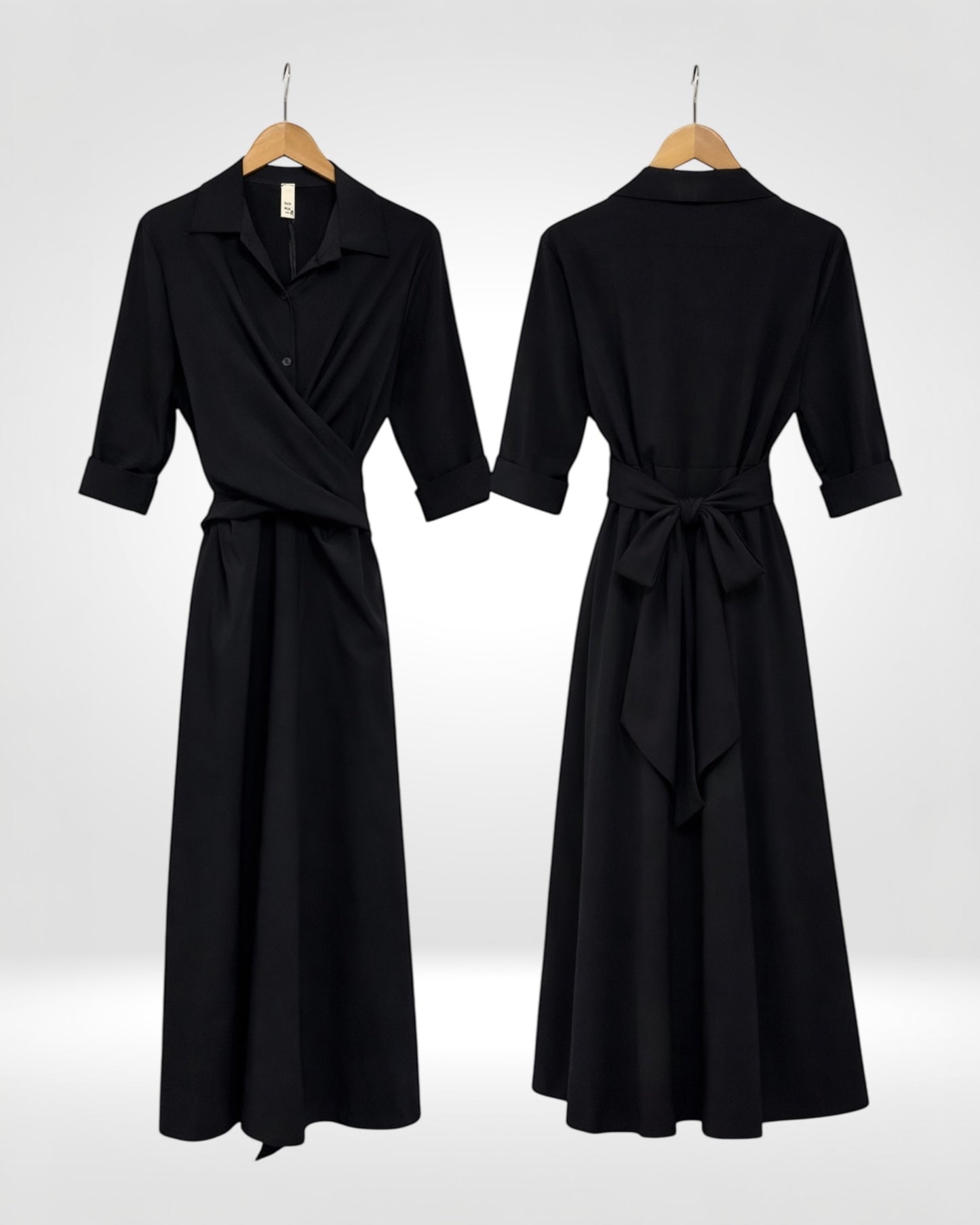 Classic Wrap Midi Dress