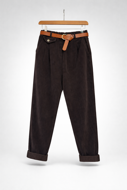 Chocolate fine cord Trousers